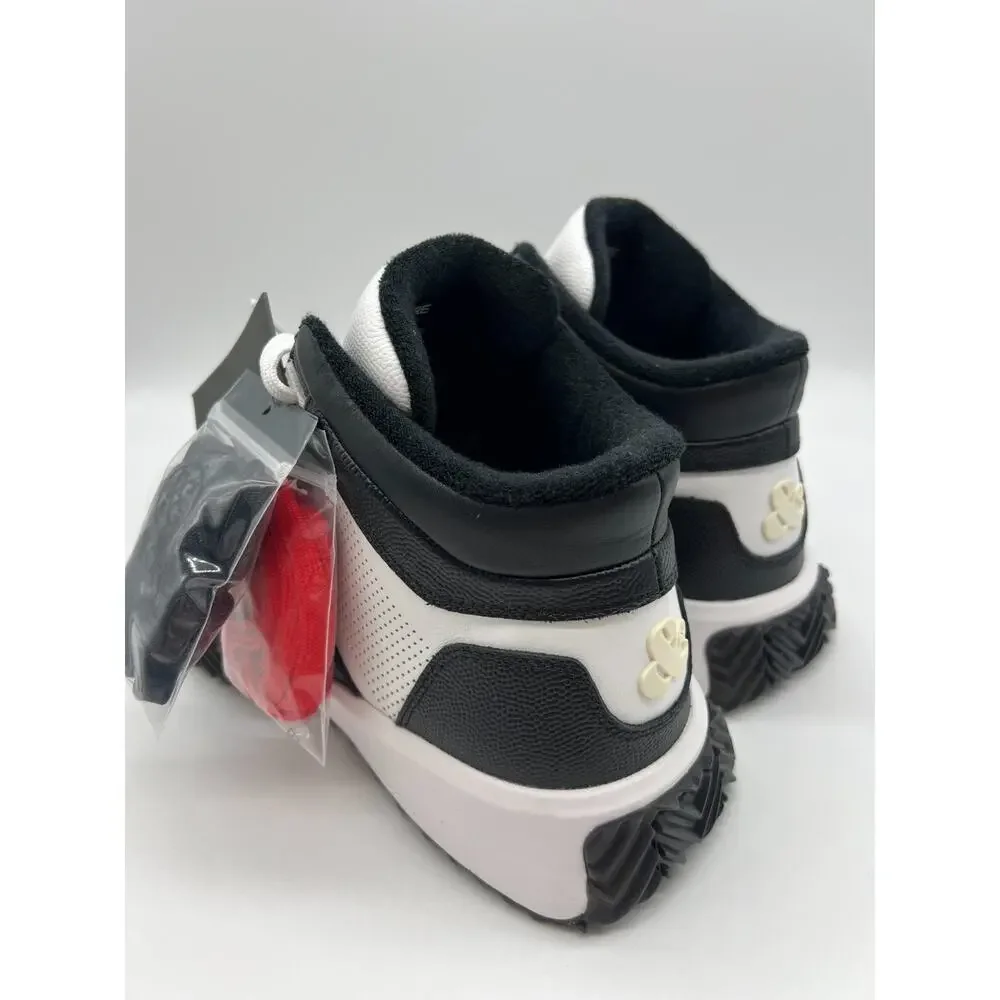 G/Fore G.112 Leather Mid-Top Street Shoe Black/White Men's Size 11.5 New